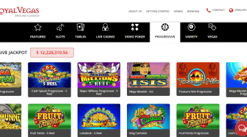 Royal Vegas progressive jackpots