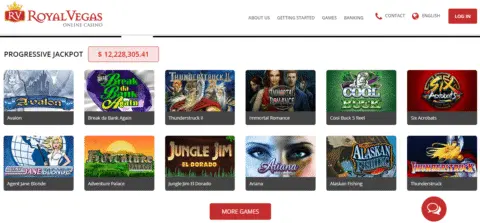 Royal Vegas slot games