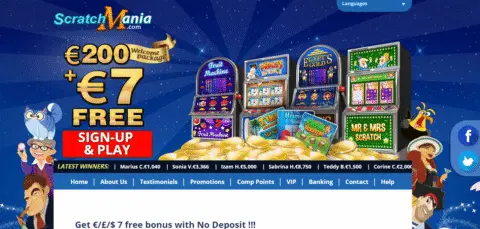 Scratch mania casino bonus