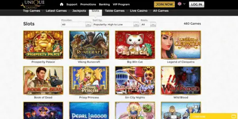 Unique casino slot games