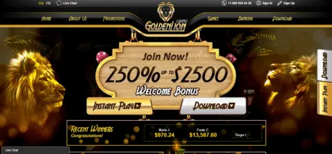 Golden Lion casino games