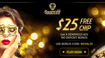 Golden Lion casino no deposit bonus