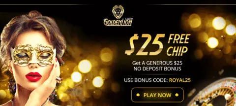 Golden Lion casino no deposit bonus