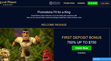 Royal Planet Casino promotions