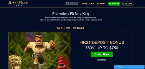 Royal Planet Casino promotions