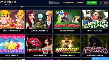 Royal Planet Casino slot games