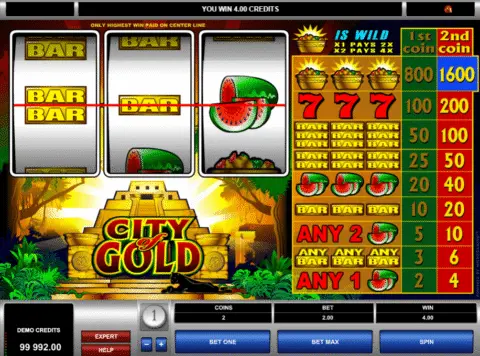 city of gold slot free spins