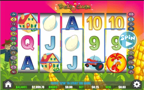 funky chicken slot free spins