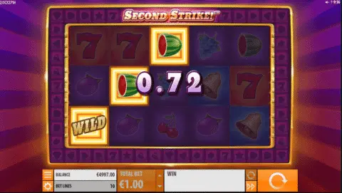 second strike slot free spins