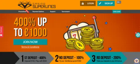 Casino Superlines bonus