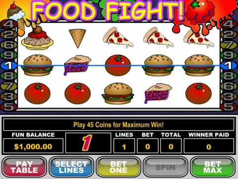 Food Fight slot free spins