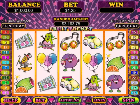 Fruit Frenzy slot free spins