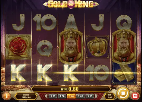 Gold King slot free spins