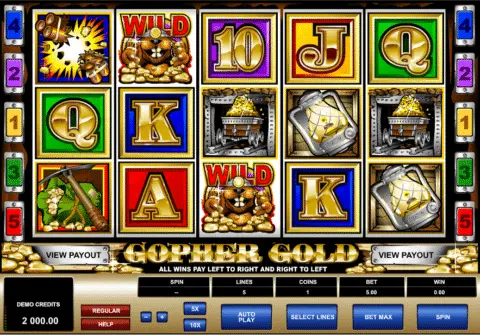 Gopher Gold slot free spins