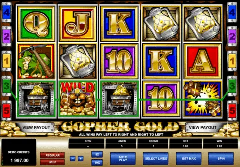 Gopher Gold slot game