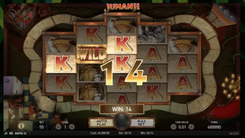 Jumanji slot free spins