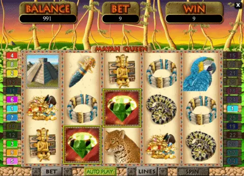 Mayan Queen slot free spins