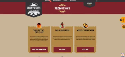 Orientxpress casino promotions
