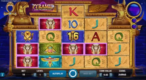 Pyramid Quest for Immortality slot free spins