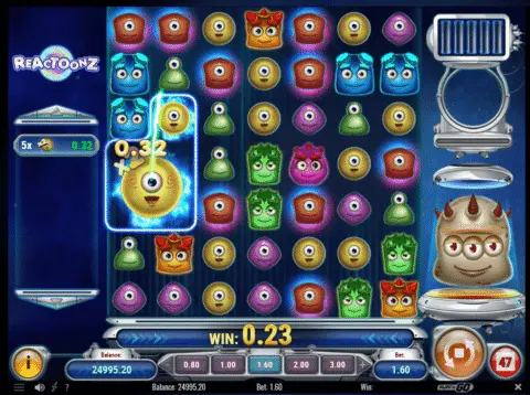 Reactoonz slot free spins
