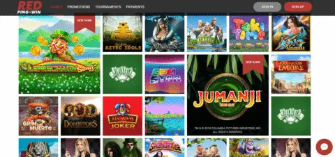 Red PingWin casino games