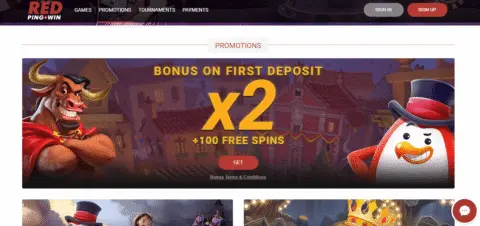 Red PingWin casino promotions