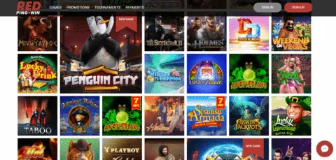 Red PingWin slot games