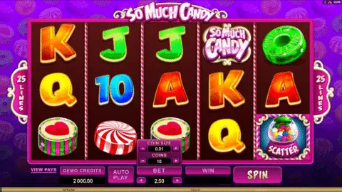So Much Candy slot free spins