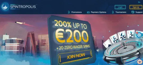 Spintropolis Casino free spins