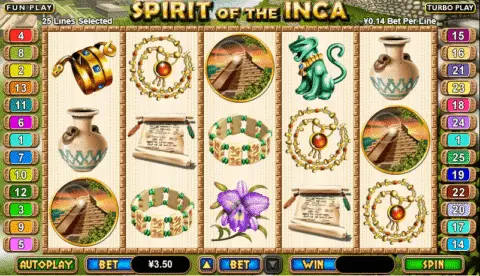Spirit of the Inca slot game