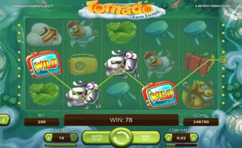 Tornado Farm Escape slot free spins
