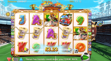 foxin’ wins football fever slot free spin