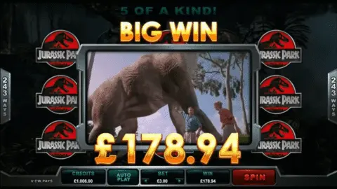 jurassic park slot game