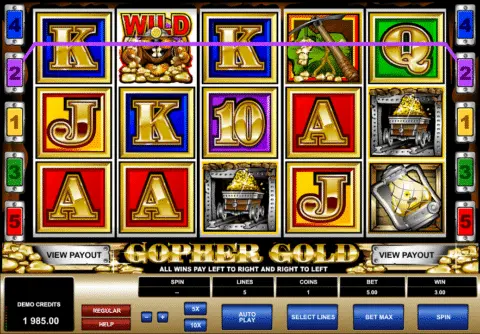 play Gopher Gold slot