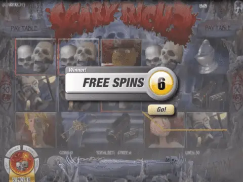 scary rich 3 slot free spins