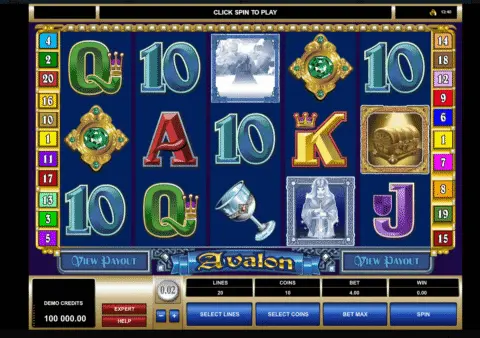 Avalon slot game