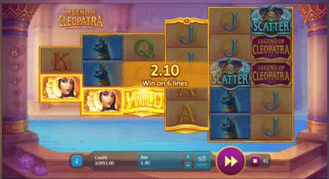 Legend of Cleopatra slot free spins