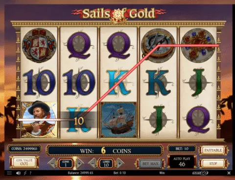 Sails of Gold slot free spins