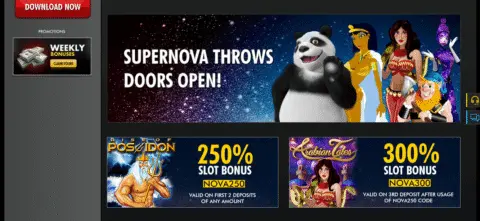 Supernova casino welcome bonus