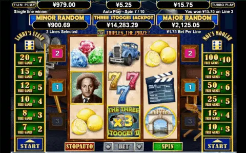 The Three Stooges II slot free spins