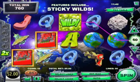 alien spinvasion slot game