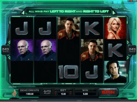 battlestar galactica slot free spins