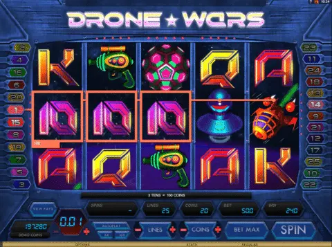 drone wars slot free spins