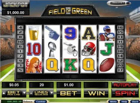 field of green slot free spins