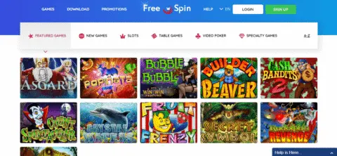 free spin casino slot games