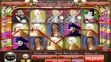 opera night slot free spins