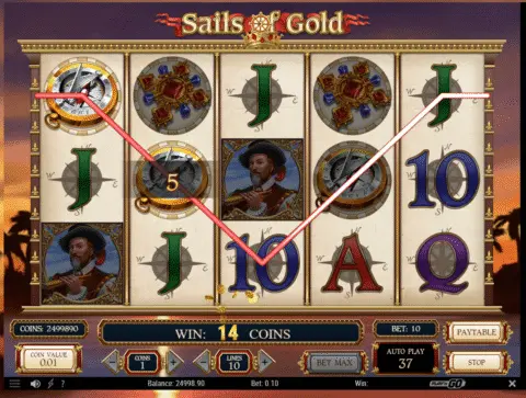 play Sails of Gold slot