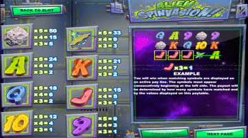 play alien spinvasion slot
