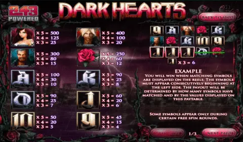 play dark hearts slot