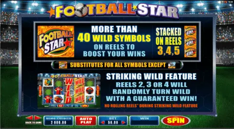 play football star slot